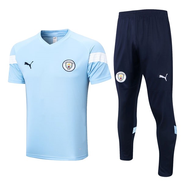 Entrenamiento Manchester City Conjunto Completo 2022-23 Azul